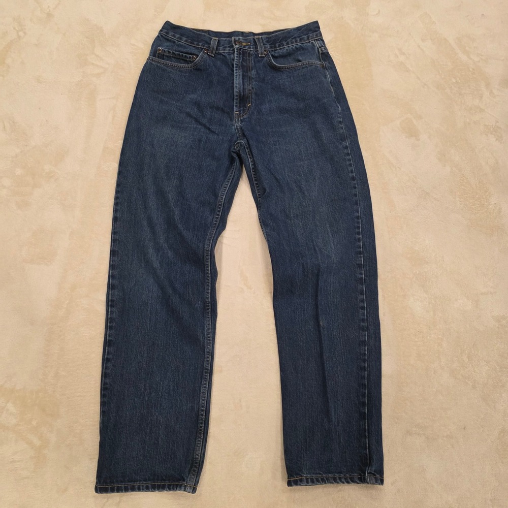 Kirkland Signature Men's Jeans Size 32x30 Straight Blue Denim 100% Cotton